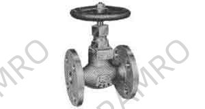 GLOBE VALVE BRONZE FLANGED-END, F7301 5KG-65MM