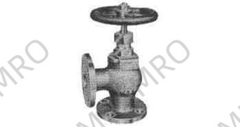 ANGLE VALVE BRONZE FLANGED-END, F7302 5KG-20MM