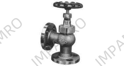 ANGLE VALVE BRONZE FLANGED-END, UNION BONNET F7347 5KG-15MM
