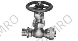 GLOBE VALVE BRONZE UNION-END, F7388 20KG-6MM