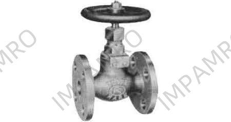GLOBE VALVE SCREW DOWN CHECK, BRONZE FLANGED F7351 5KG-40MM