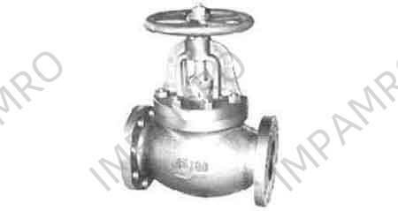 GLOBE VALVE SCREW DOWN CHECK, C-IRON FLANGED F7377 16KG-125M