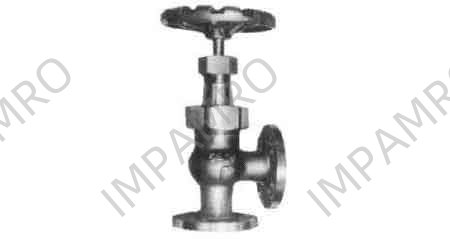 ANGLE VALVE S/D CHECK BRONZE, FL'GED U-BONNET F7412 5KG-25MM