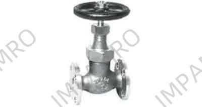 GLOBE VALVE S/D CHECK BRONZE, FL'GED U-BONNET F7413 16K-40MM