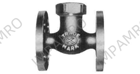 GLOBE VALVE LIFT CHECK BRONZE, FL'GED U-BONNET F7415 5KG-32MM