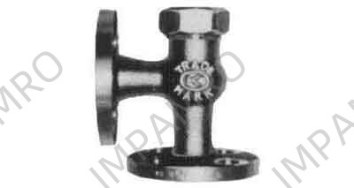 ANGLE VALVE LIFT CHECK BRONZE, FL'GED U-BONNET F7416 5KG-32MM