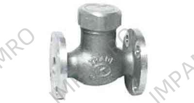GLOBE VALVE LIFT CHECK BRONZE, FL'GED U-BONNET F7417 16K-15MM