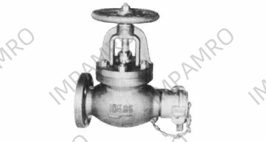 GLOBE HOSE VALVE CAST-IRON, FLANGE&COUPLING F7333 10K-65MM