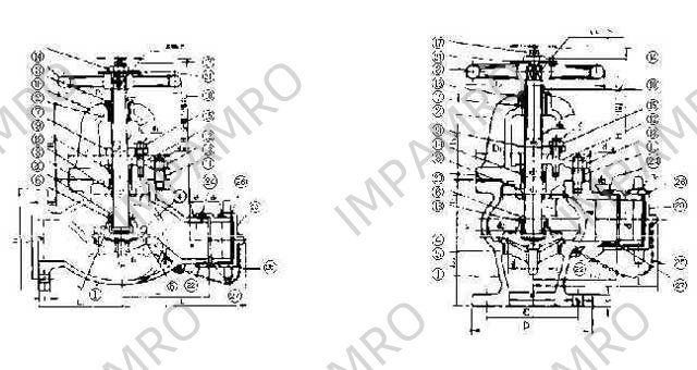 GLOBE HOSEVALVE C-IRON W/SCREW, ANSI-NFPA JMS7305 10K-2-1/2"