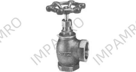 ANGLE VALVE BRONZE SCREWED, 150LBS PT3/4