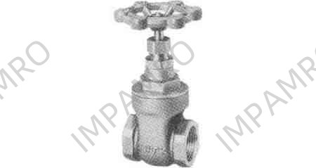 GATE VALVE BRONZE SCREWED, 150LBS PT2-1/2