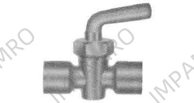 METER COCK BRASS LEVER HANDLE, & FEMALE ENDS PS-3/8