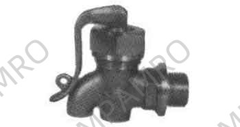 BIB COCK LOCKING BRONZE, MALE END PT3/8