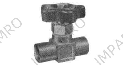 NEEDLE VALVE STRAIGHT BRASS, BOTH FEMALE ENDS 1/2
