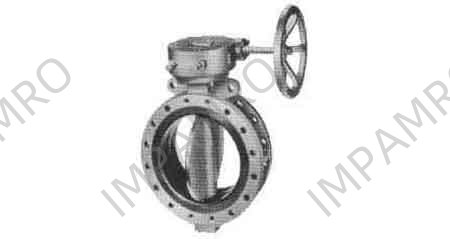 BUTTERFLY VALVE DOUBLE FLANGED, WORM GEAR ACTUATOR 54"