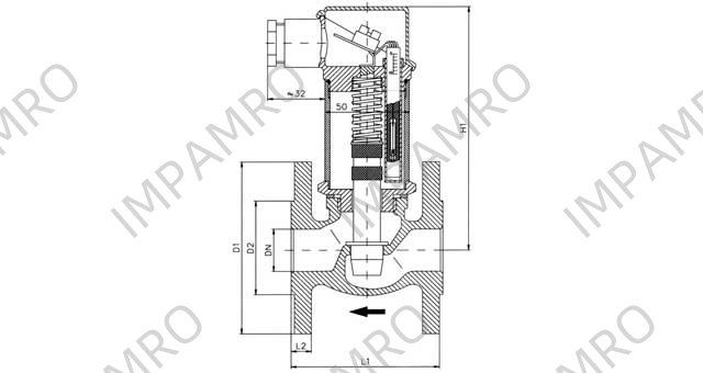 SWITCH FLOW PISTIN TYPE VM115, DN15 SCREWED G1/2