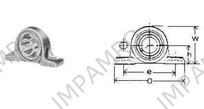 BEARING UNIT UCP-215, SHAFT DIAM 75MM