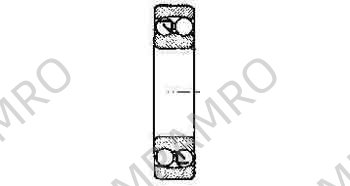 BALL BEARING DOUBLE ROW, DEEP GROOVE NO.1203