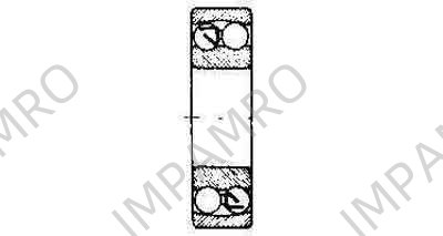 BALL BEARING DOUBLE ROW, DEEP GROOVE NO.1311