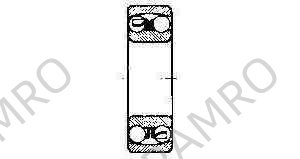 BALL BEARING DOUBLE ROW, DEEP GROOVE NO.2201