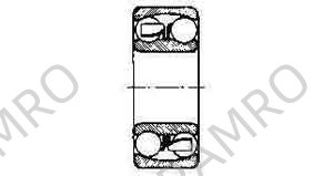 BALL BEARING DOUBLE ROW, DEEP GROOVE NO.2306