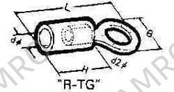 CABLE SHOE CLAMPING TYPE R-TG, NOMINAL SIZE 5.5-5