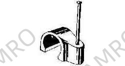 CABLE CLIP PLASTIC WITH PIN, FOR 16MM CABLE