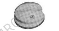 INSULATOR ANTENNA TYPE D, PORCELAIN 75MM DIAM
