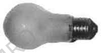 LAMP VS FROSTED E-26, 110-120V 15W