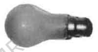 LAMP VS FROSTED B-22, 110-120V 40W