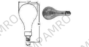 LAMP STANDARD CLEAR E-39, 110-120V 500W