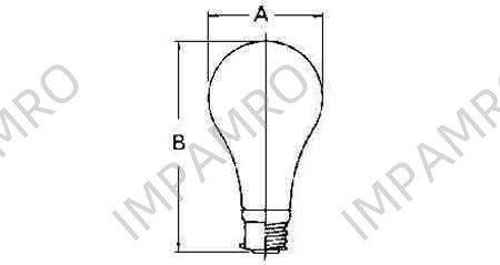 LAMP EMERGENCY BATTERY E-26, 24V 20W