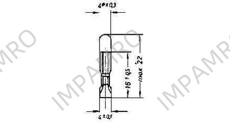 LAMP TELEPHONE INDICATOR T4.6, 36V 20MA 4.6X22MM