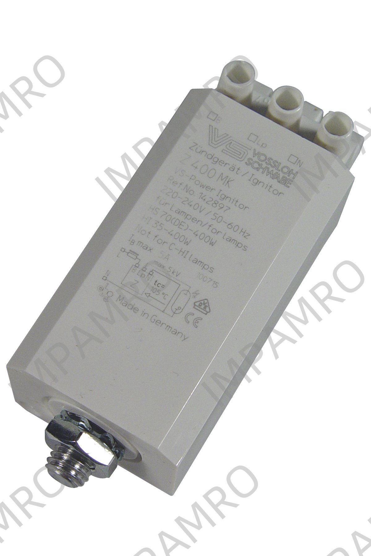 IGNITOR SUPERIMPOSE ELECTRONIC, FOR 400W HS LAMP Z 400MK