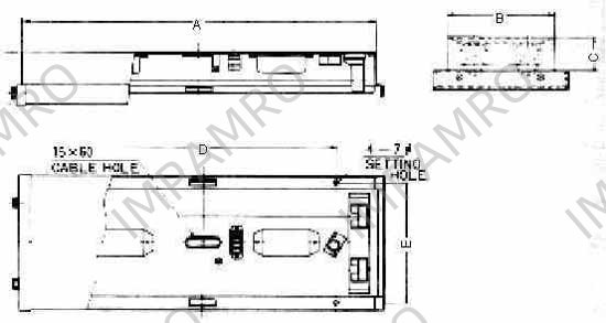 FL CEILINGLIGHT NON-WATERTIGHT, RECESS AC100/115V KQA203 20WX3