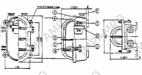 PASSAGE LIGHT WATERTIGHT, WITHOUT GUARD E-26 40W