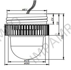 REPLACEMENT LED MODULE CLEAR, 100-120V AC 12W