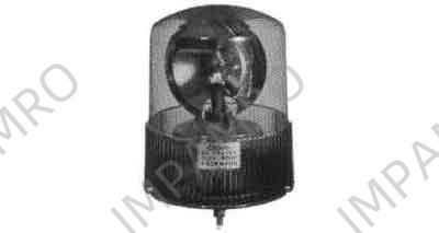 ROTARY LIGHT WARNING YELLOW, DC 24V 40W POLYCARBONATE