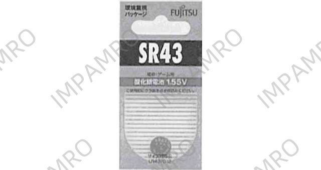 792411 BATTERY SILVER OXIDE SR-44, (G-13) 1.55V 11.6X5.4MM