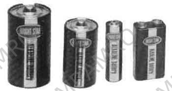 BATTERY ALKALINE LR20(AM-1), 1.5V