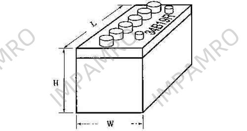 BATTERY WET CELL 26A19R 12V, 21AMP/5HR L187XW127XH162MM