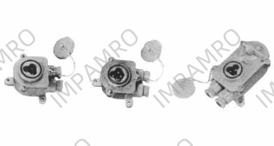 RECEPTACLE WATERTIGHT 3PIN, TYPE-1M SYNTHETIC RESIN