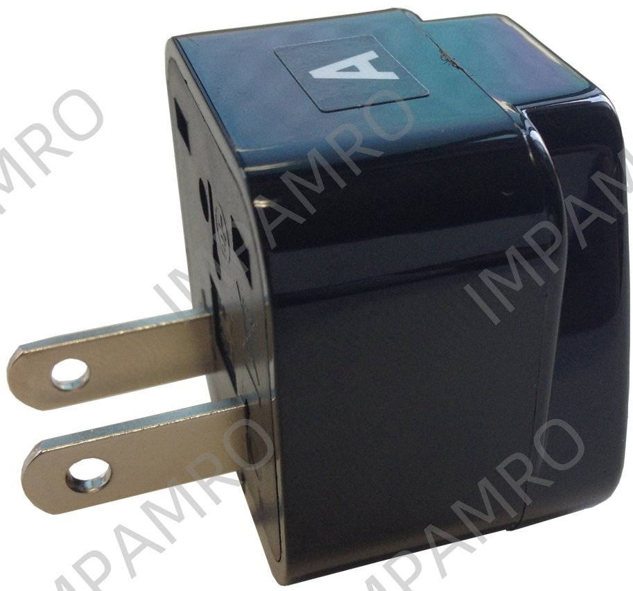 ADAPTOR 2-FLAT PIN (A) PLUG &, (B/C/O/SE/BF/B3/O2) RECEPTACLE