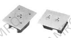RECEPTACLE CABIN FLUSH DOUBLE, STAINLESS STEEL PLATE