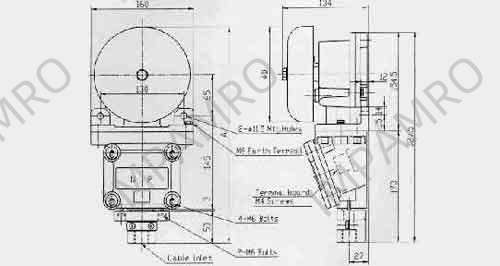 ALARM BELL EXPLOSION-PROOF, BX-10C AC200V 22VA 85DB
