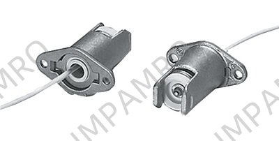 HOLDER FOR HALOGEN LAMP R7S, 2000W W/BACK CONNECT&H/R CABLE