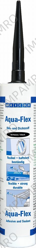 ADHESIVE ONE-COMPONET WEICON, AQUA-FLEX BLACK 310ML
