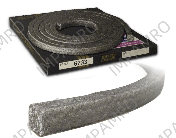 PACKING NON ASBESTOS FOR PUMP, PILLAR NO.6733 12.5MMX3MTR