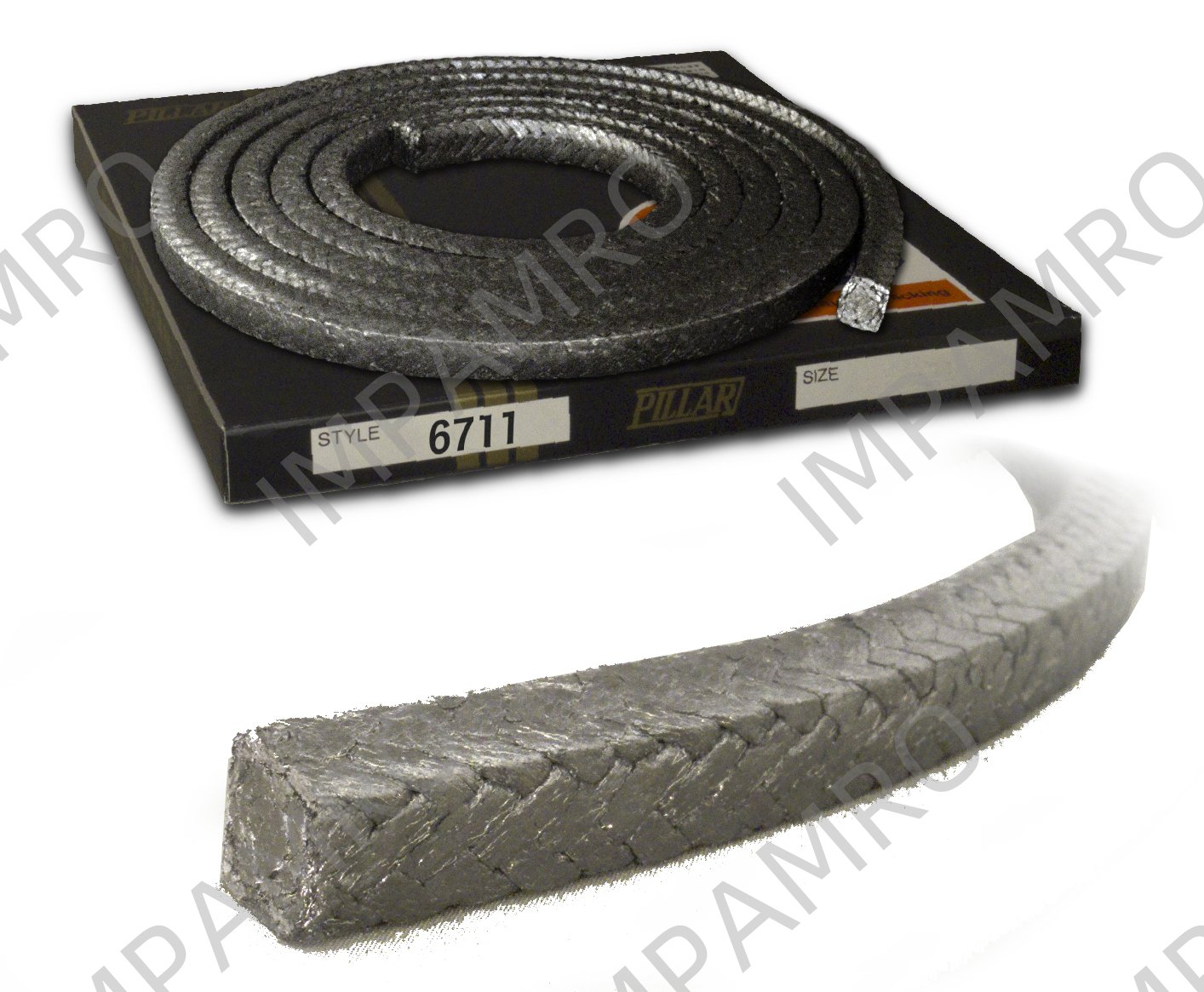 PACKING NON ASBESTOS HI-TEMP, HI-PRESSURE #6711 8MMX3MTR