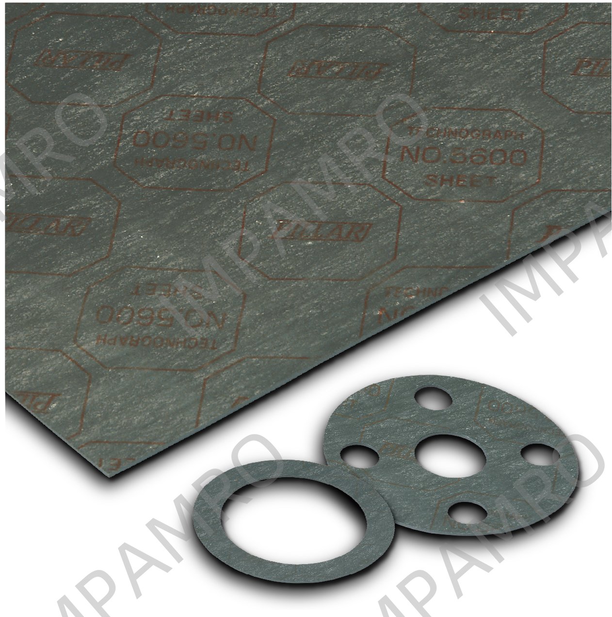 JOINT SHEET NON-ASBESTOS, PILLAR NO.5600 0.8X1270X1270MM